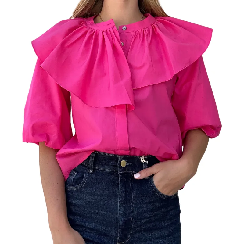 Harshman Merle Shirt - Fuchsia