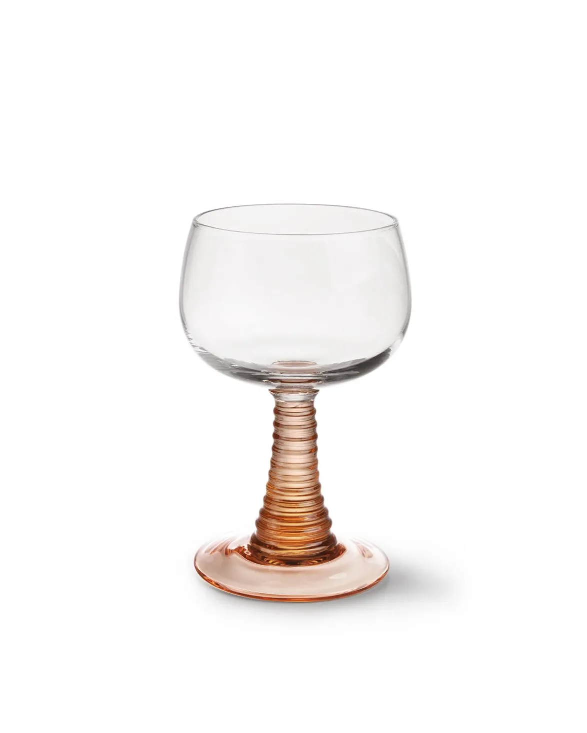 HK Living Swirl Wine Glass Nude