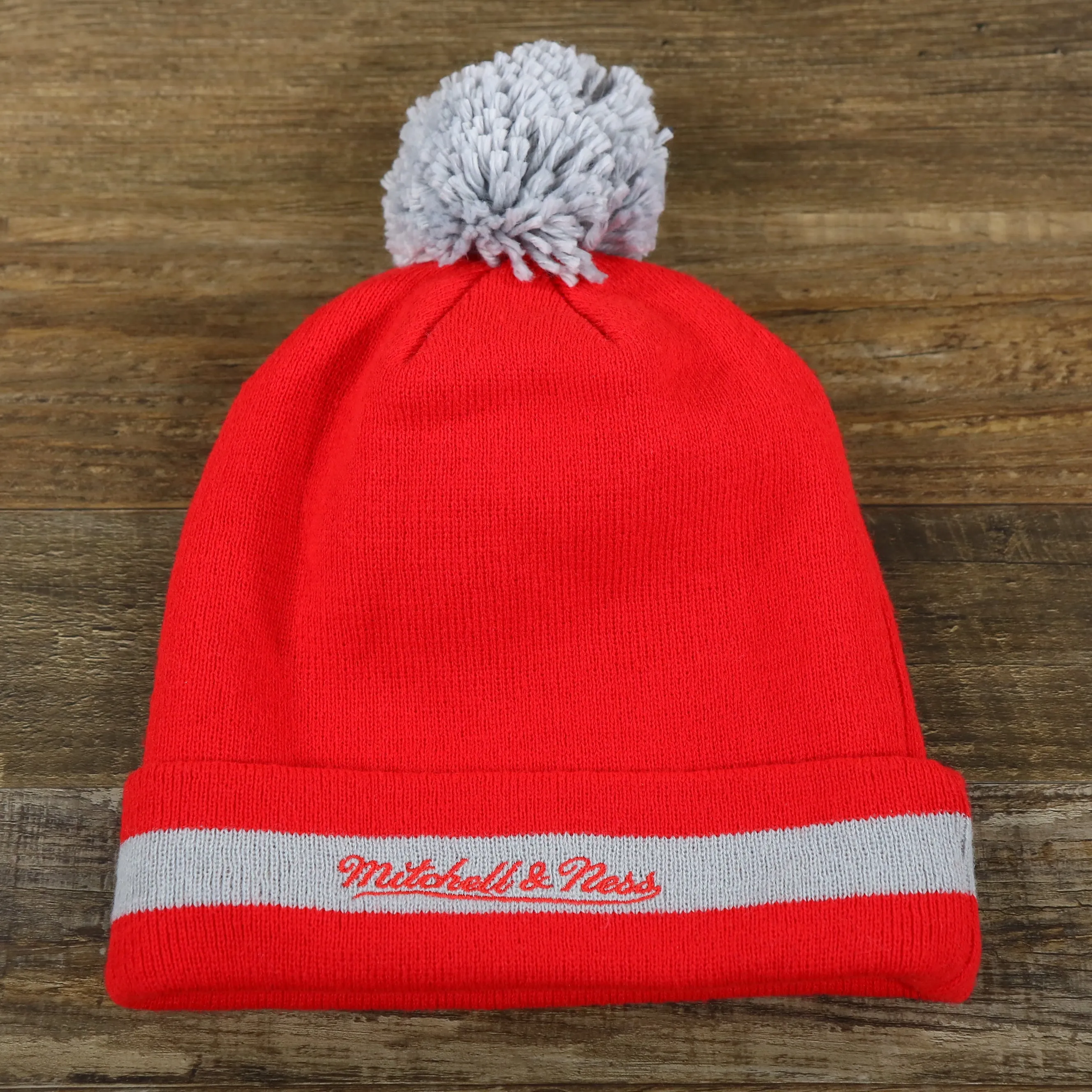 Houston Rockets Vintage Red & Gray Beanie OSFM