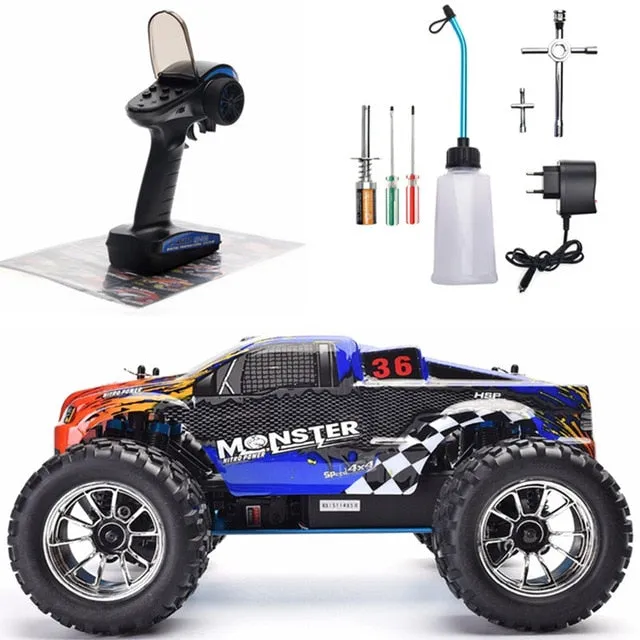 HSP RC Car 1:10 Scale Two Speed Off Road Monster Truck Nitro Gas Power