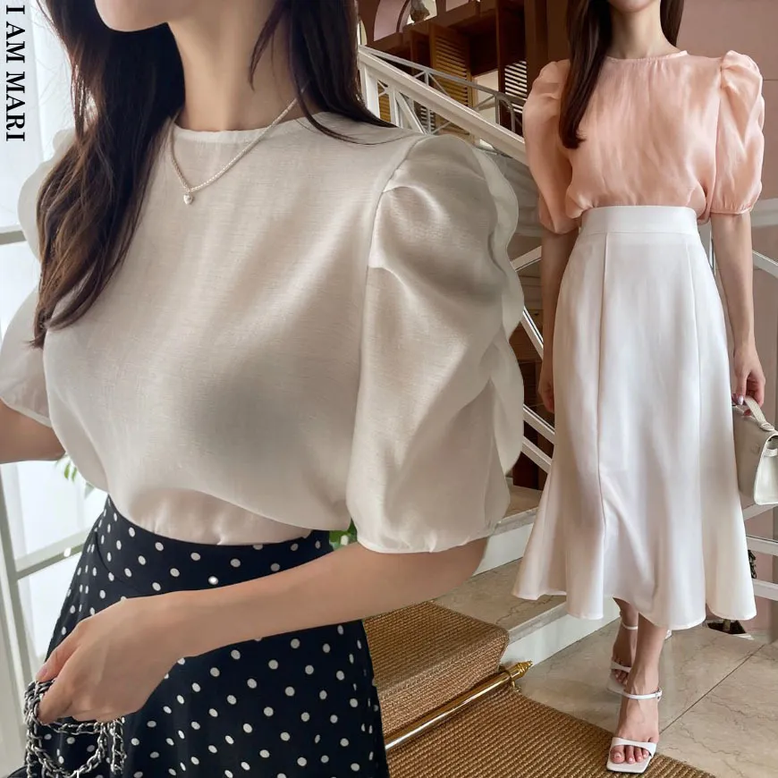 I AM MARI  |Short Sleeves Party Style Office Style Elegant Style