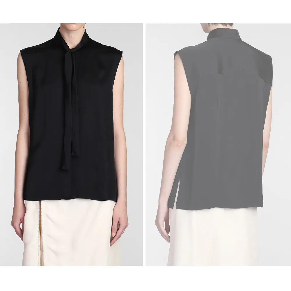 Jil Sander  |Silk Sleeveless Plain Tanks & Camisoles