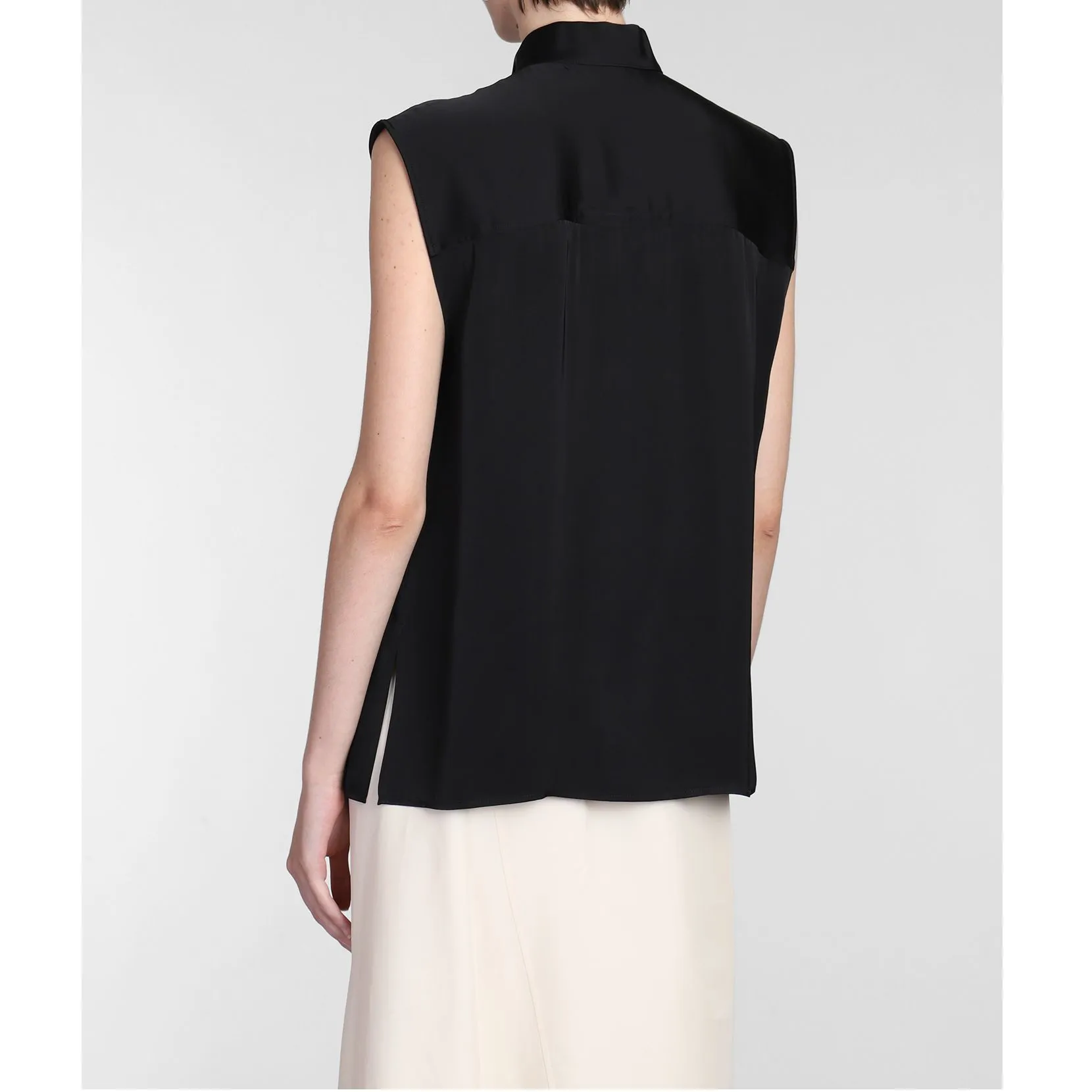 Jil Sander  |Silk Sleeveless Plain Tanks & Camisoles