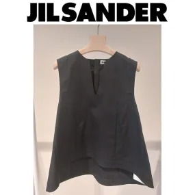 Jil Sander  |Sleeveless Plain Outlet Tanks & Camisoles