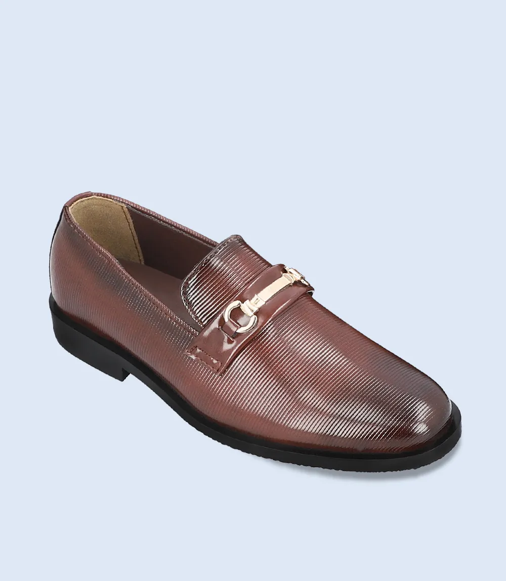 KB0067-BROWN-Boys Formal Moccassion