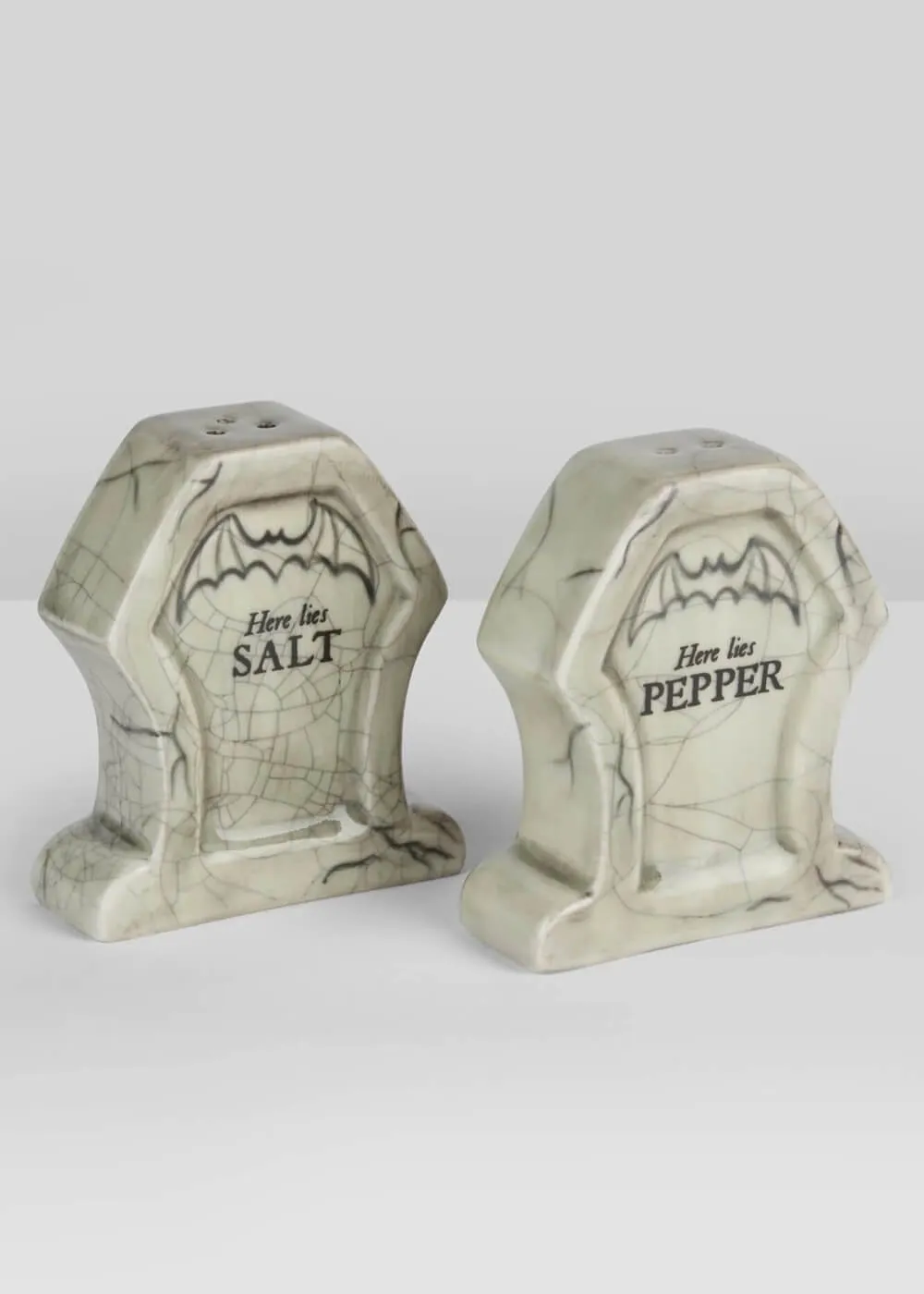 Killstar RIP Salt & Pepper Shakers Set Gray