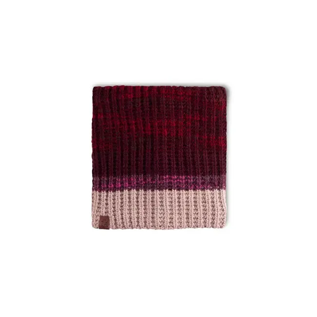 Knitted & Fleece Neckwarmer - Alina Maroon