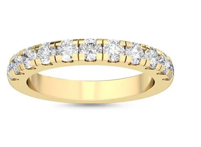 Lab Grown Diamond Yellow Gold Band