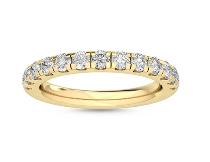 Lab Grown Diamond Yellow Gold Band