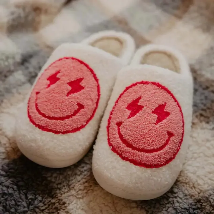 Lightning Happy Face Slipper