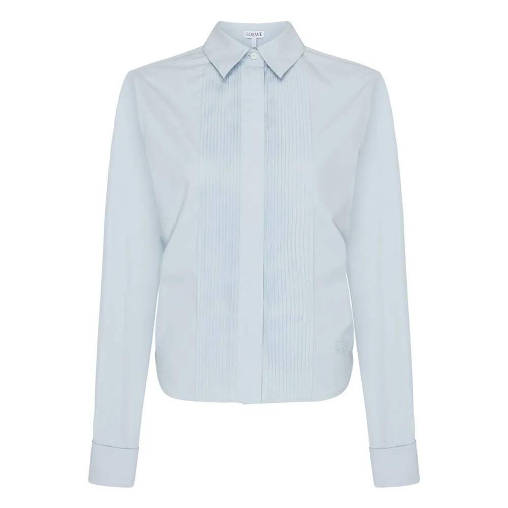 LOEWE  |Casual Style Long Sleeves Plain Cotton Office Style