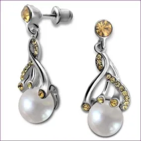 Long Fashion Pearl Earrings