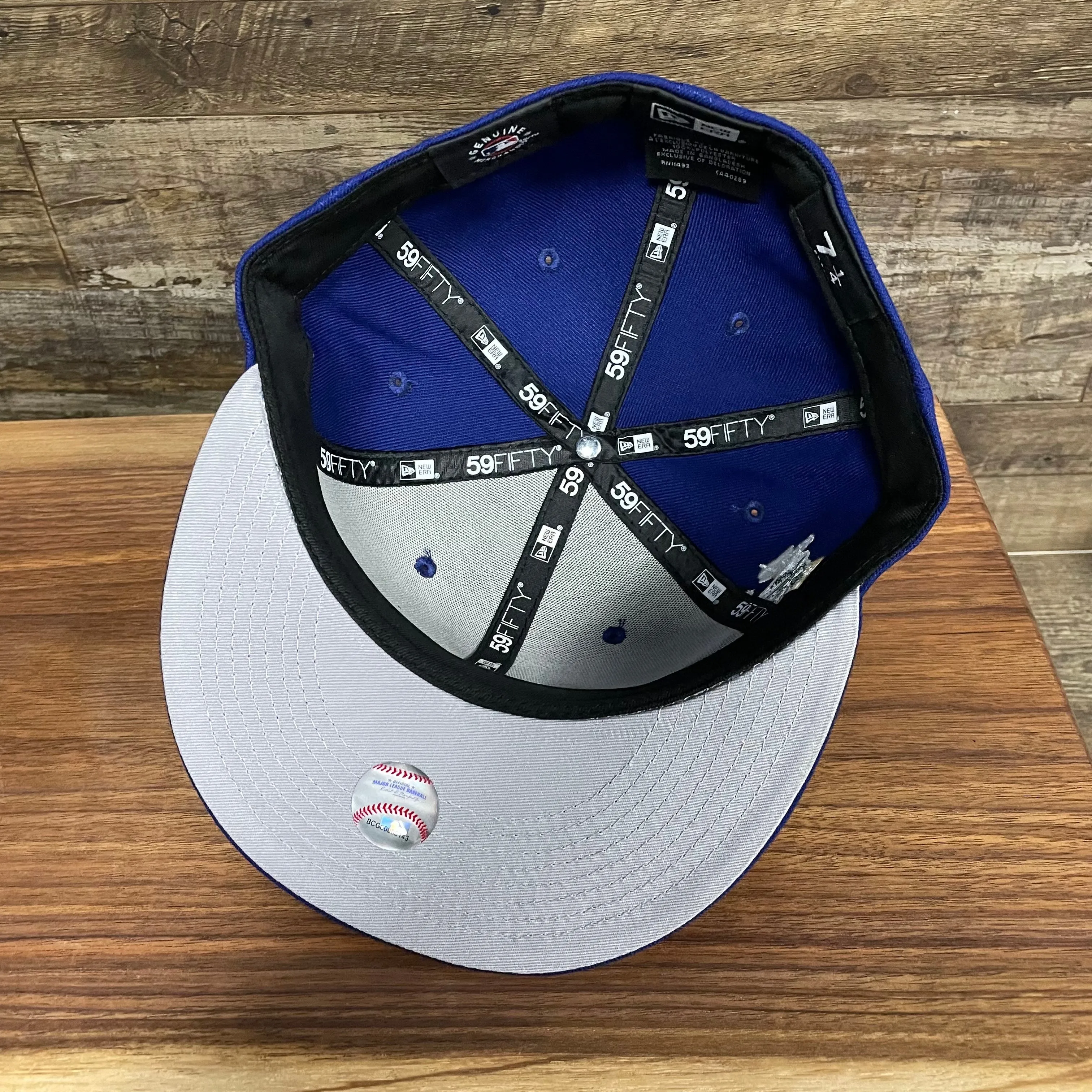 Los Angeles Dodgers City Cluster Side Patch Gray Bottom Royal 59Fifty Fitted Cap