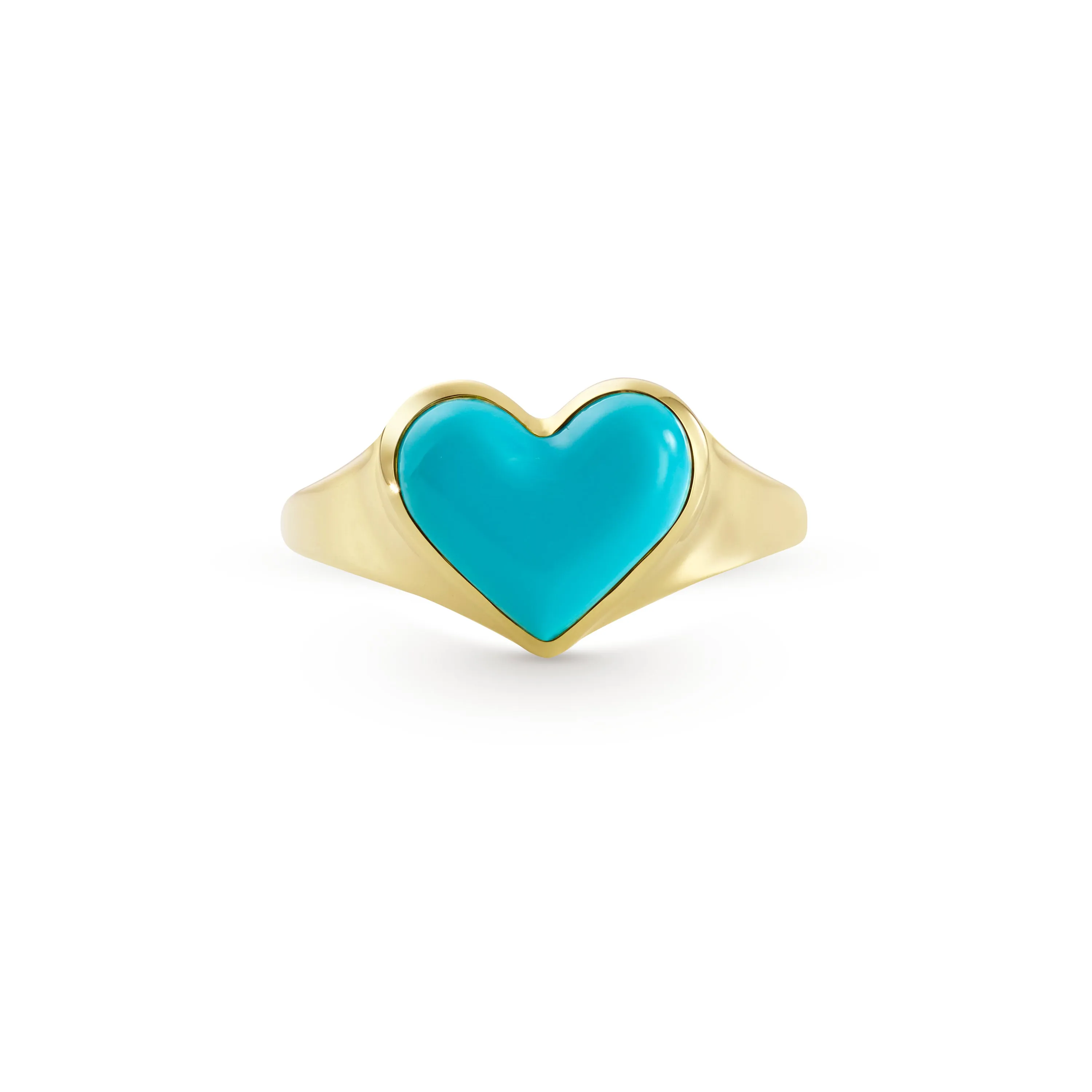 Love lollipop pinky yellow gold with turquoise