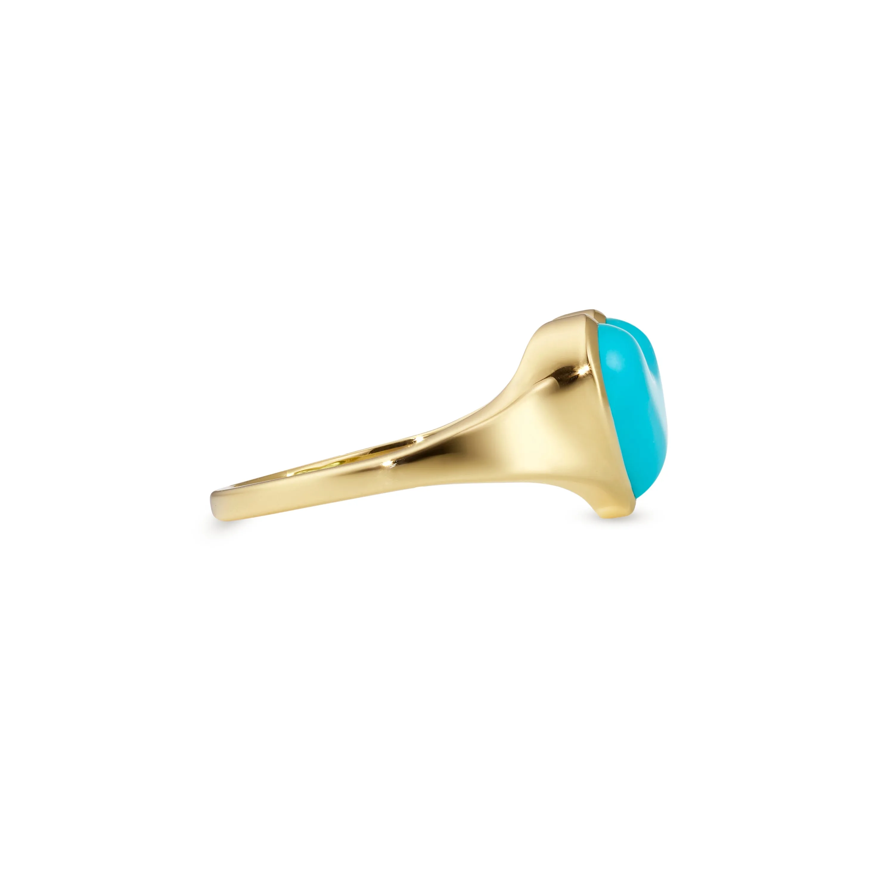 Love lollipop pinky yellow gold with turquoise