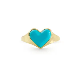 Love lollipop pinky yellow gold with turquoise