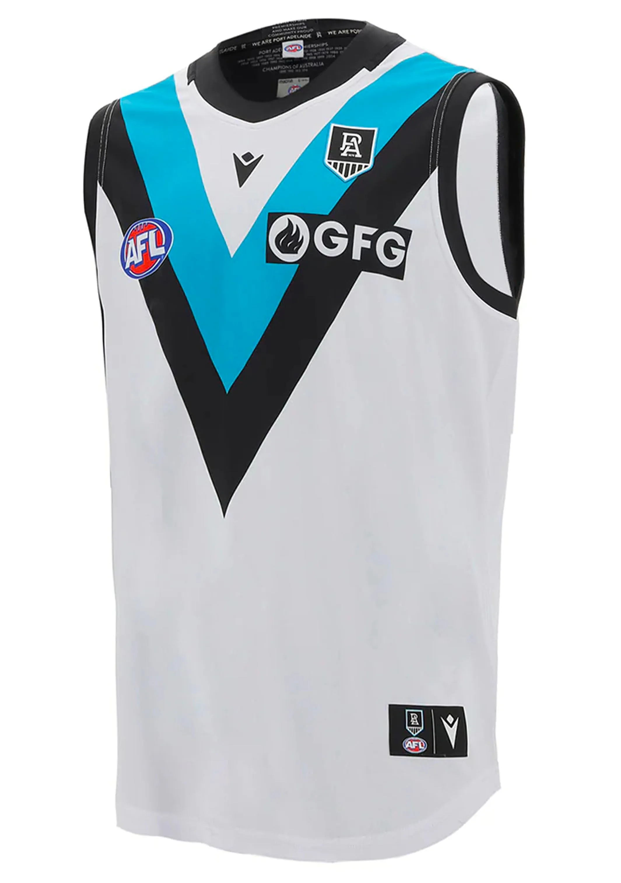 Macron Port Adelaide Junior Away Guernsey Sleeveless  58127958