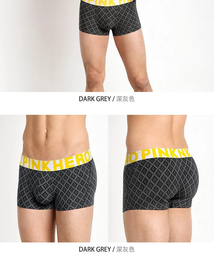 Men's Sexy Underwear Breathable Cotton Printed Boxer Shorts Underpants