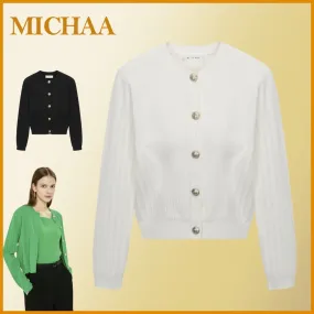 MICHAA  |Casual Style Street Style Long Sleeves Plain Office Style