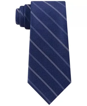 Michael Kors Men's Pencil Stripe Silk Classic Neck Tie Blue Size Regular