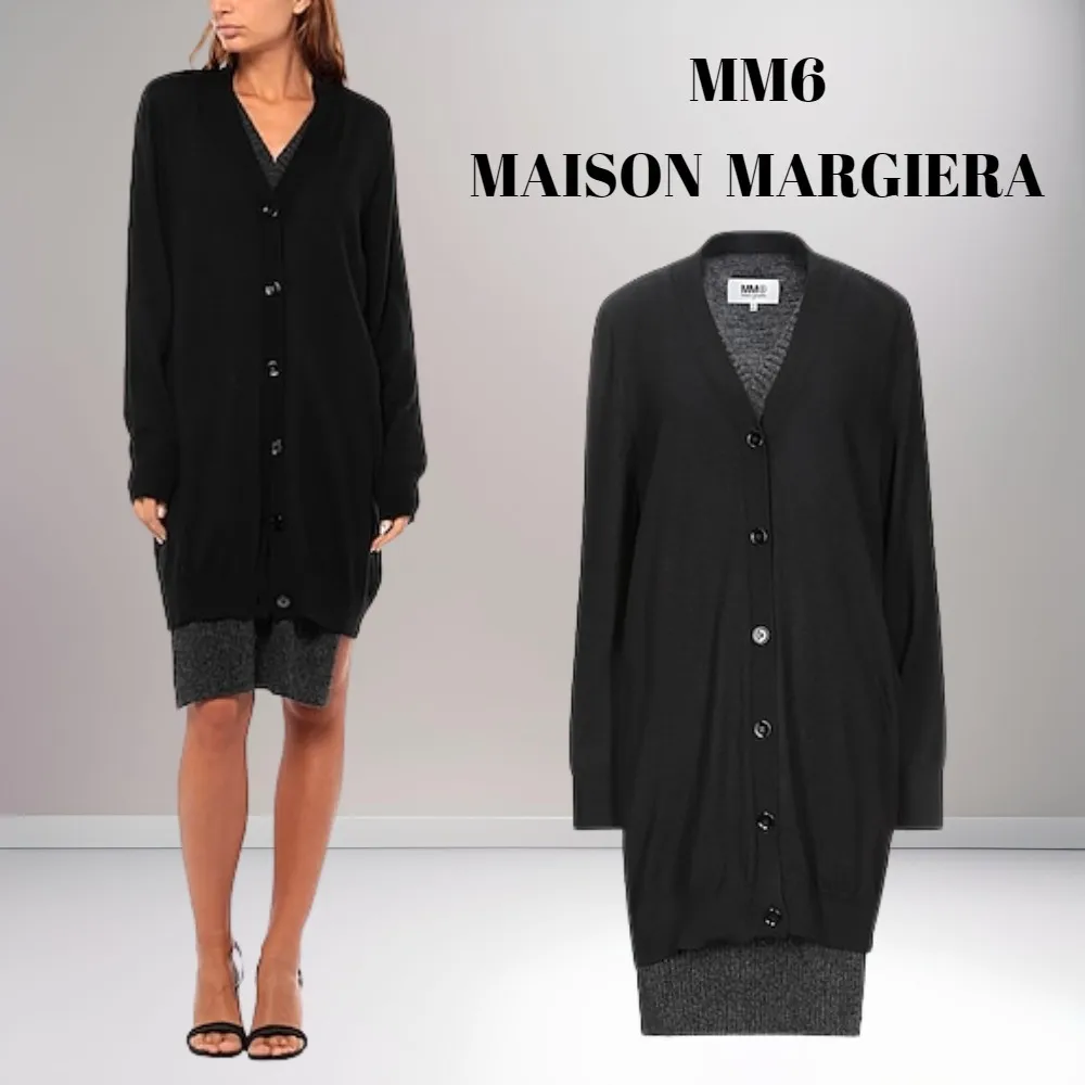 MM6 Maison Margiela  |Casual Style Wool Nylon Long Sleeves Plain Office Style