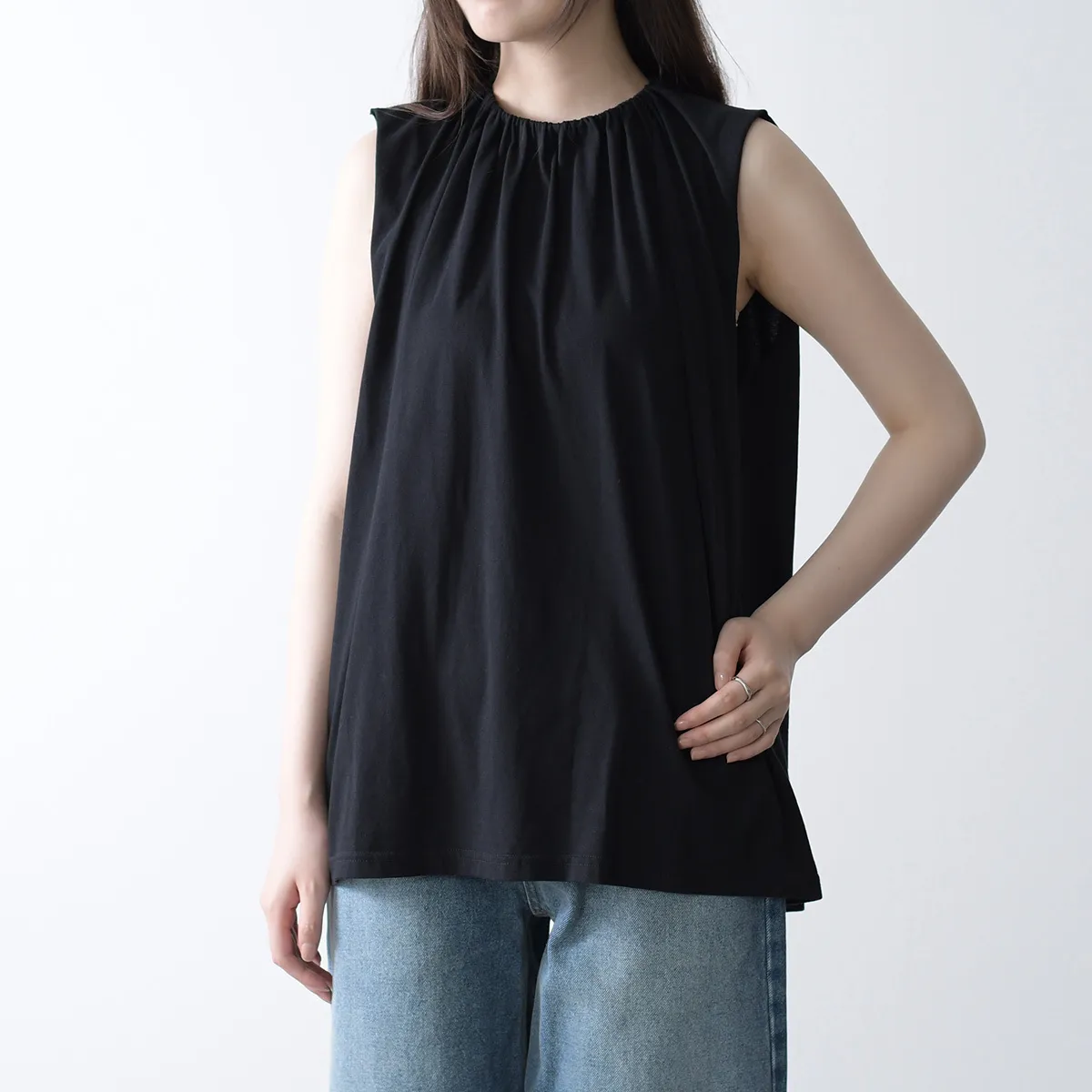 MM6 Maison Margiela  |Sleeveless Plain Cotton Tanks & Camisoles