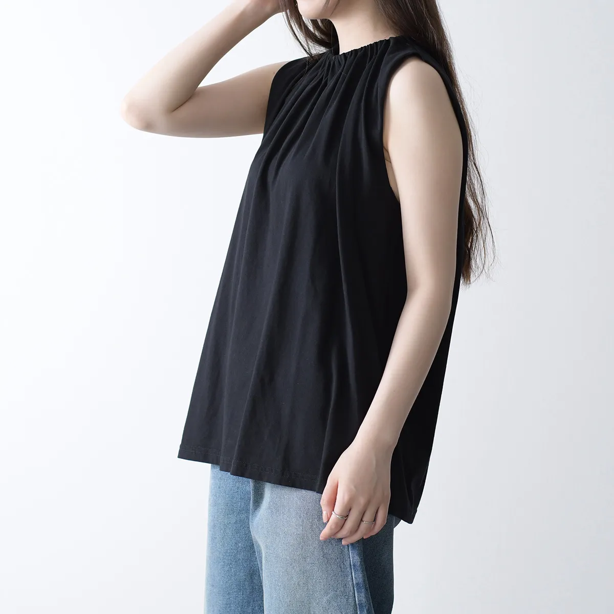 MM6 Maison Margiela  |Sleeveless Plain Cotton Tanks & Camisoles