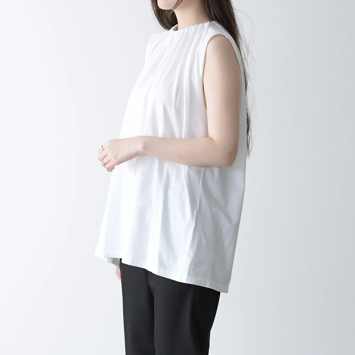 MM6 Maison Margiela  |Sleeveless Plain Cotton Tanks & Camisoles