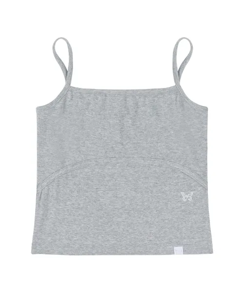 NASTY FANCY CLUB  |Blended Fabrics Sleeveless Street Style Plain Logo