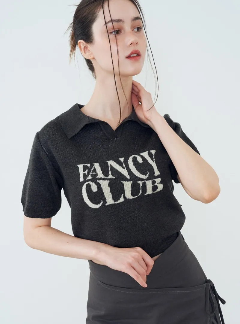 NASTY FANCY CLUB  |Casual Style Street Style Short Sleeves Logo