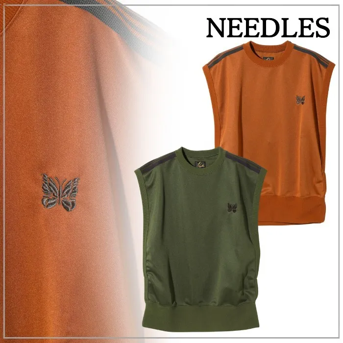 Needles  |Sleeveless Plain Logo Tanks & Camisoles