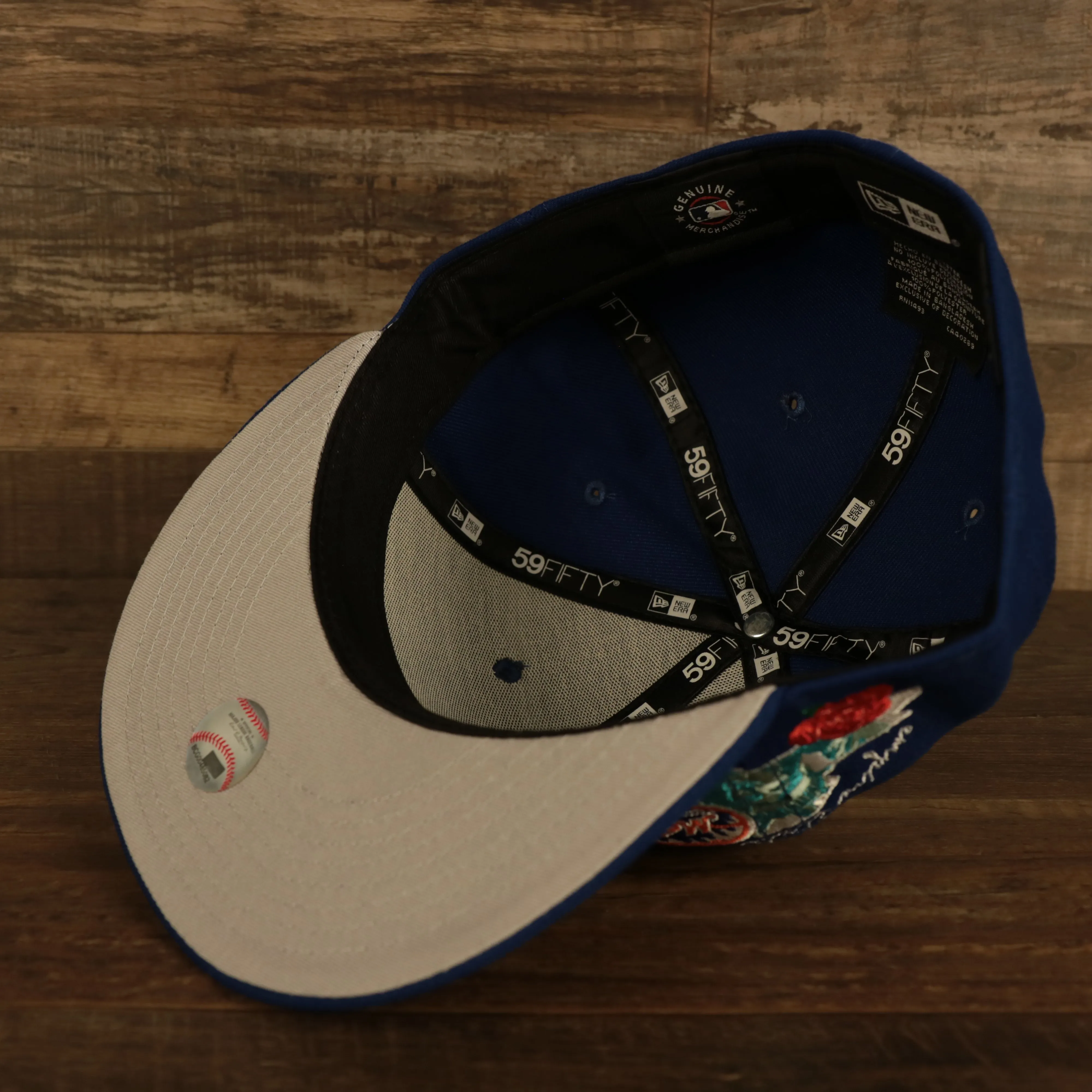 New York Mets City Cluster Side Patch Gray Bottom Royal 59Fifty Fitted Cap