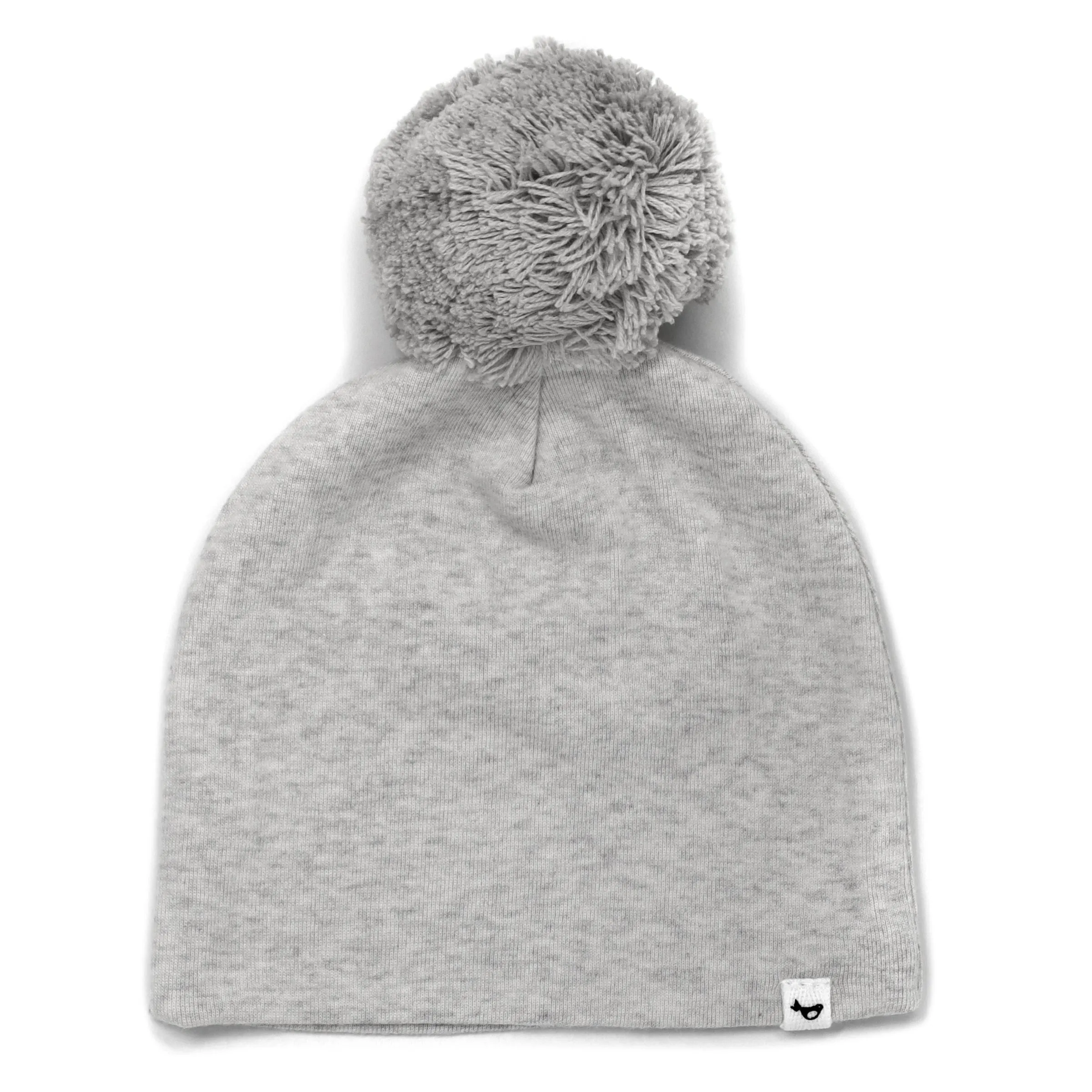 oh baby! Gray Pom Hat - Heather Gray