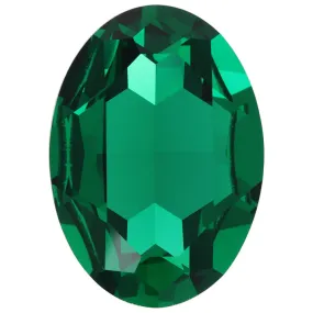 PRESTIGE Crystal, #4127 Fancy Oval Stone 30x22mm, Majestic Green (1 Piece)