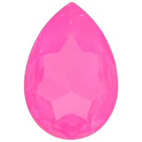 PRESTIGE Crystal, #4327 Pear Fancy Stone 30x20mm, Crystal Electric Pink Ignite (1 Piece)