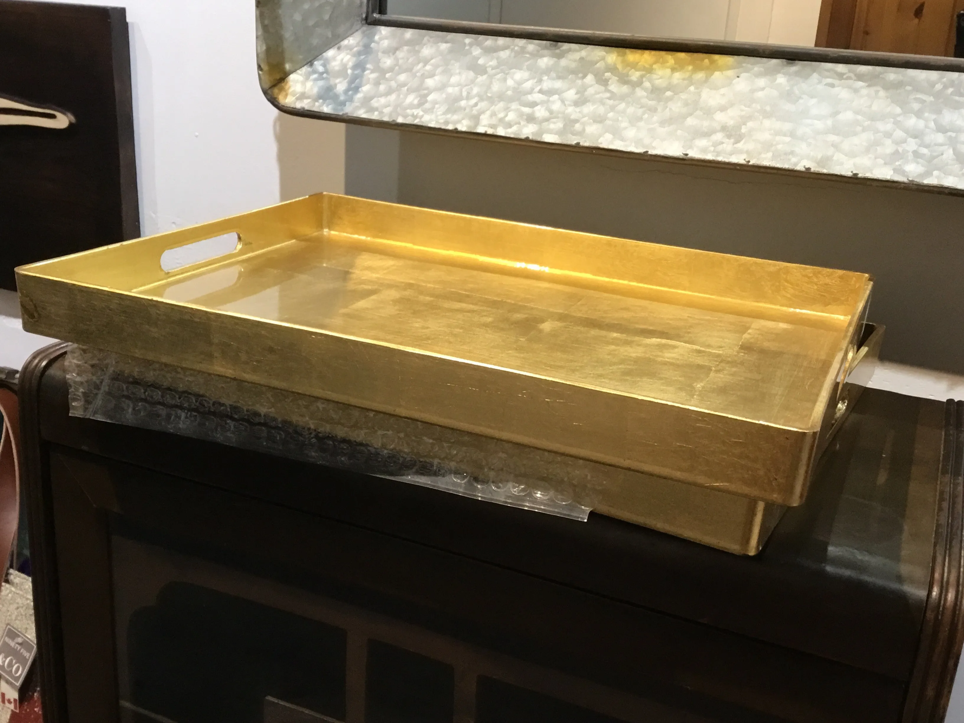 Rectangle Gold Tray 14x10