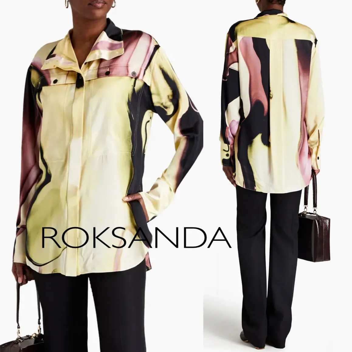 Roksanda Ilincic  |Casual Style Silk Long Sleeves Medium Party Style