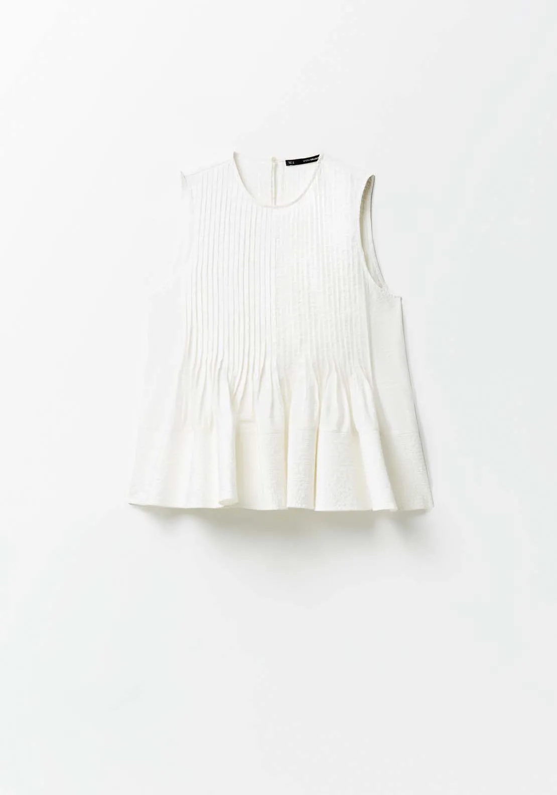 Ruffle Sleeveless Top