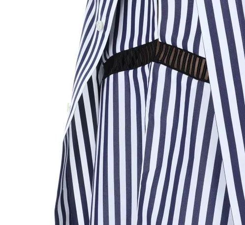 sacai  |Stripes Casual Style Sleeveless Cotton Tanks & Camisoles