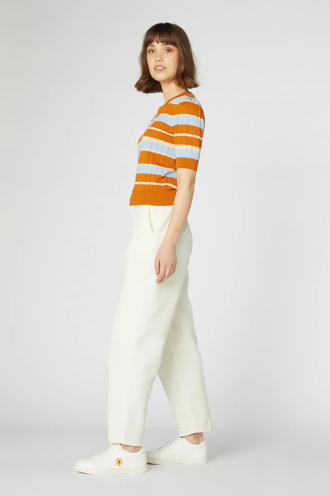 Saffron Stripe Knit