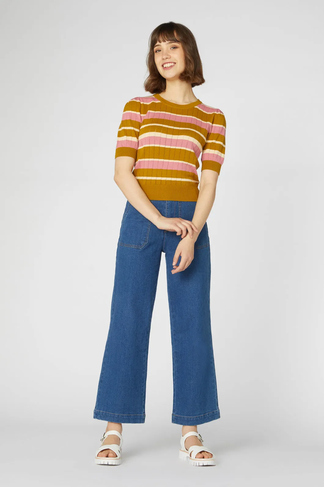 Saffron Stripe Knit