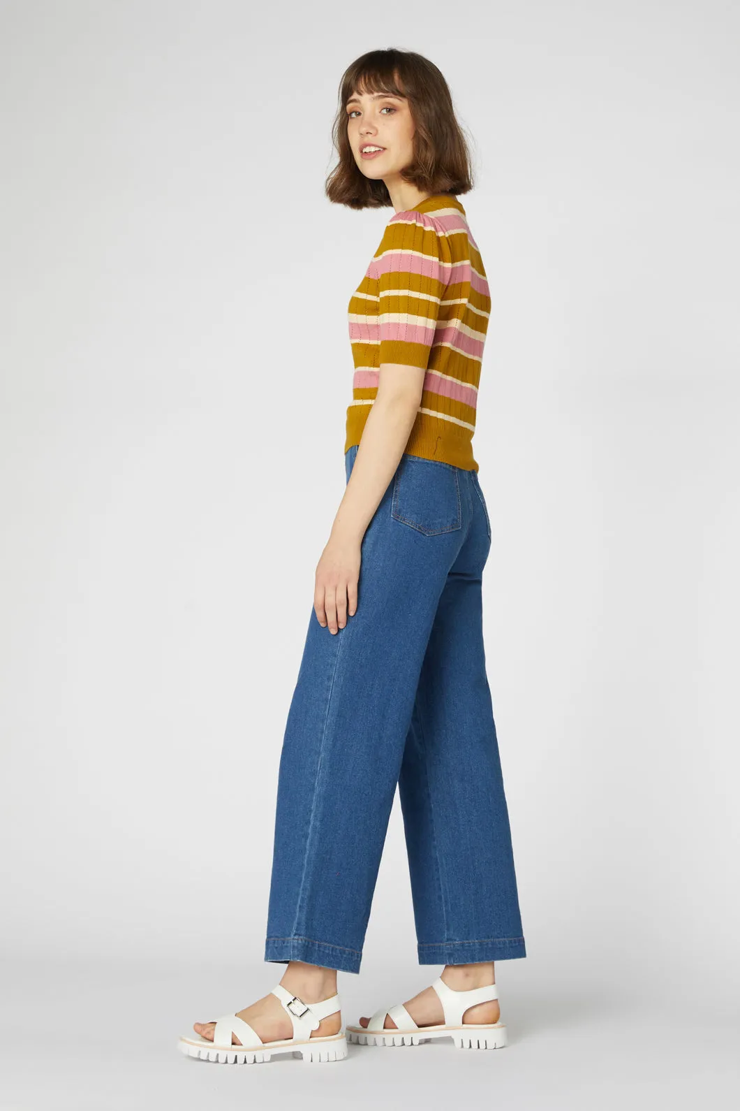 Saffron Stripe Knit