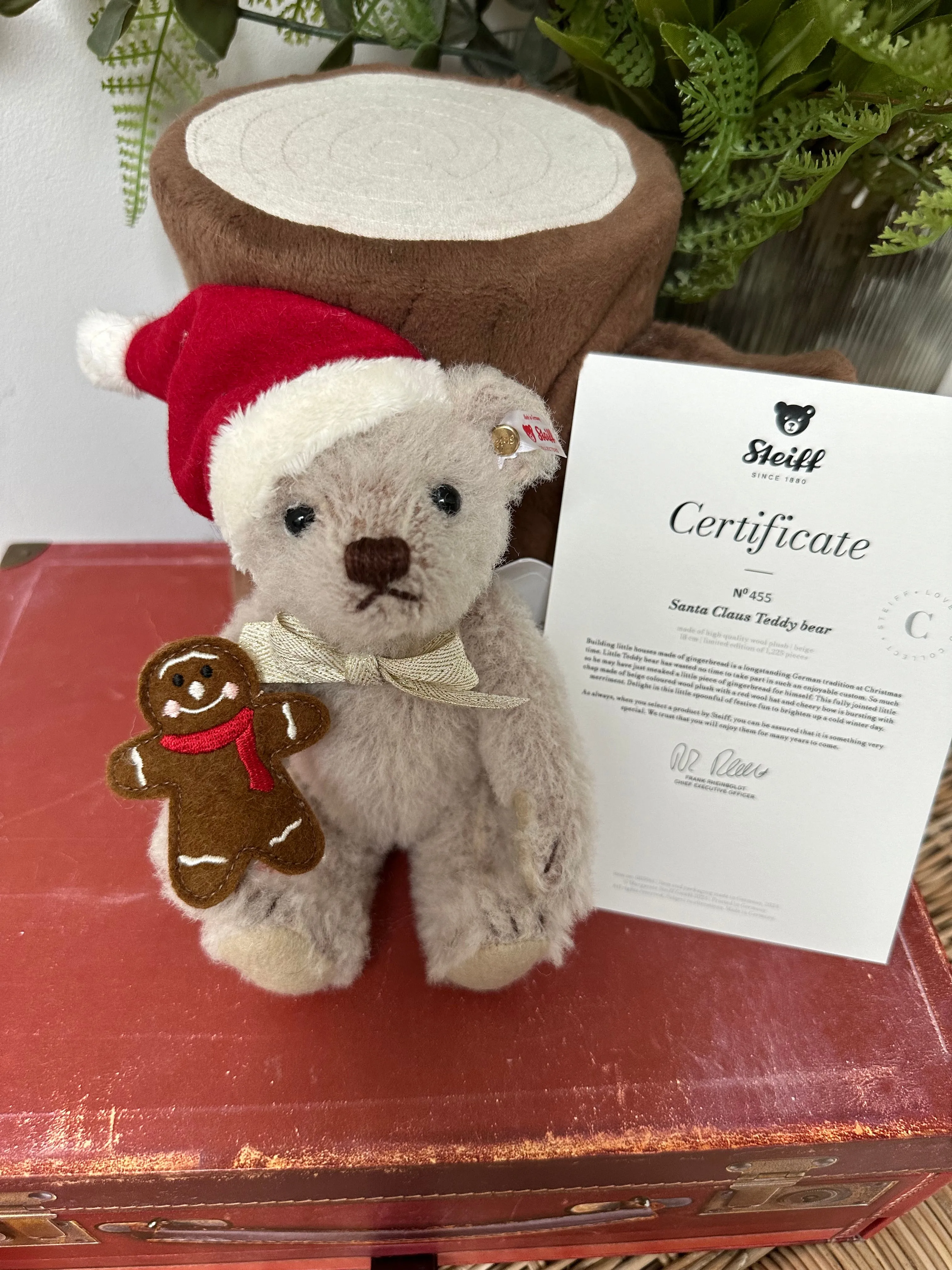 Santa Claus Teddy Bear Steiff Limited Edition No 455