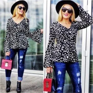 SASSY Animal Print Top