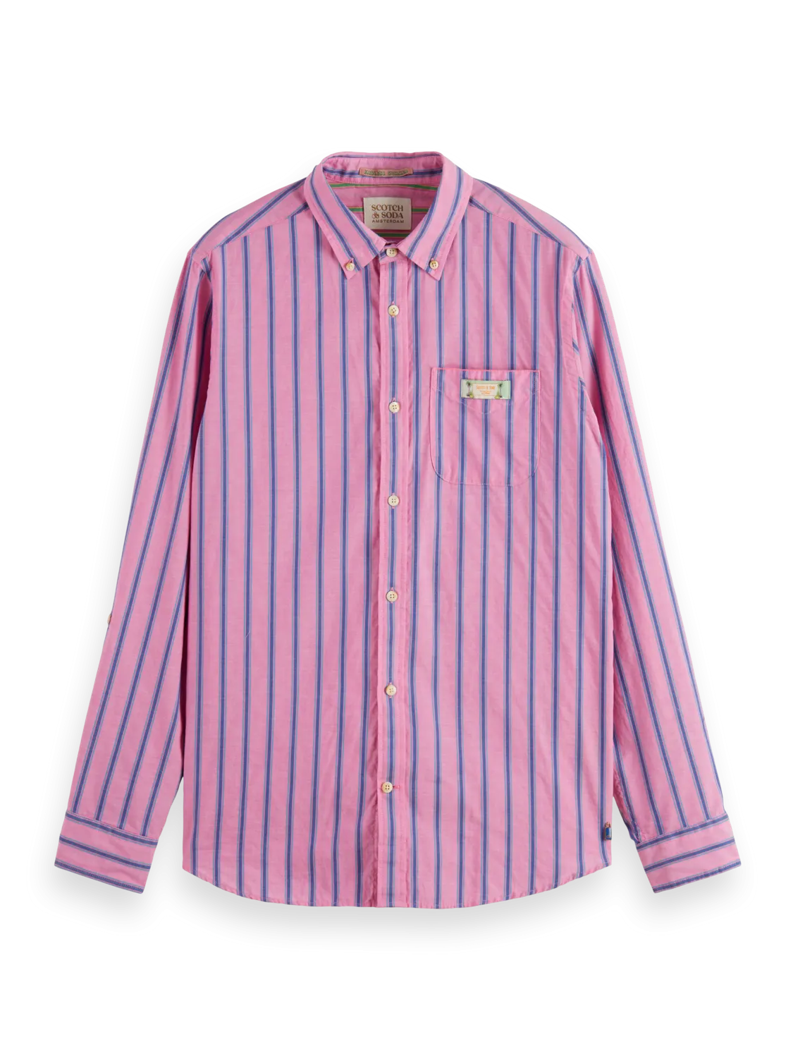 Scotch & Soda - Striped Shirt - Pink/Multi Stripe