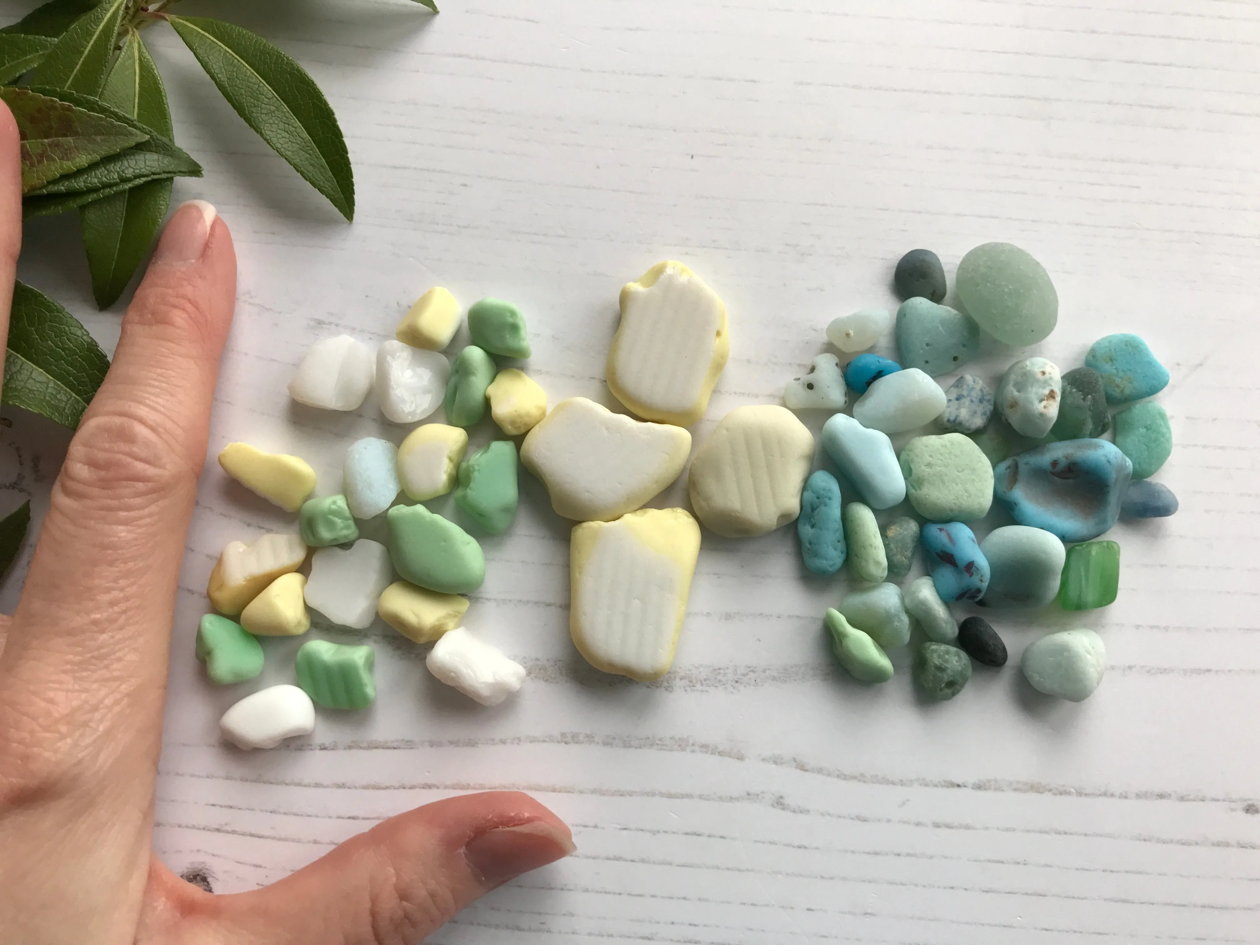 Seaham Milk Sea Glass - Craft DIY Mosaic