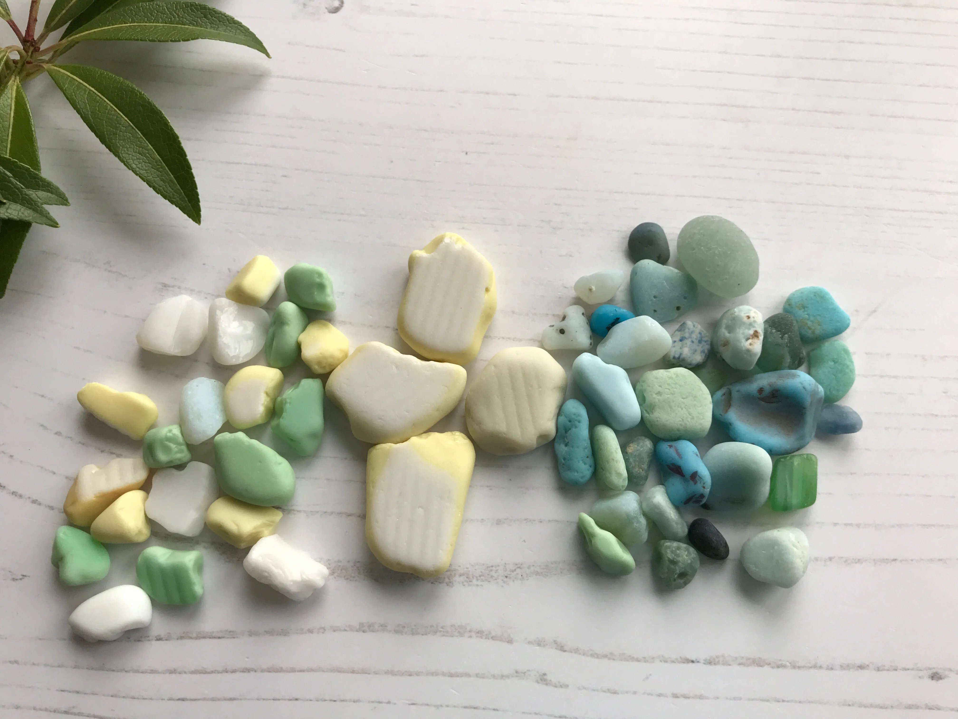 Seaham Milk Sea Glass - Craft DIY Mosaic