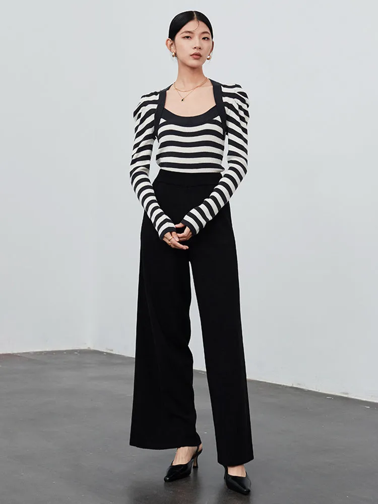 Shulu Shrug Striped Long Sleeve