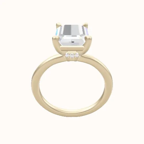 Solitaire Engagement Ring With Standard Four Prong Head