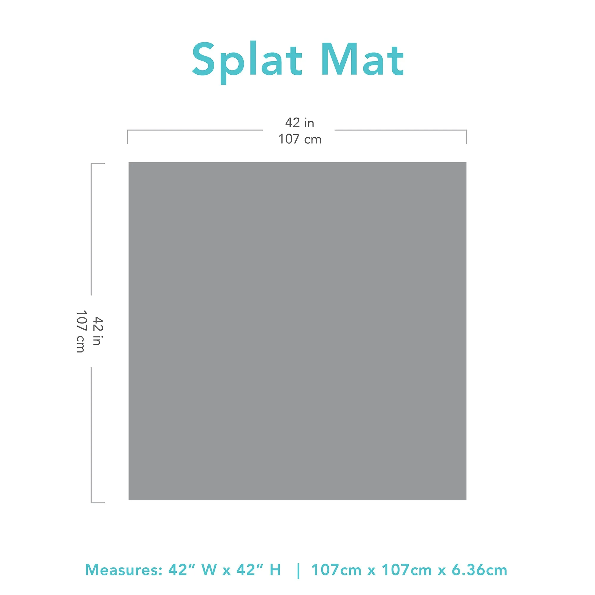 Splat Mat: Gray Chevron